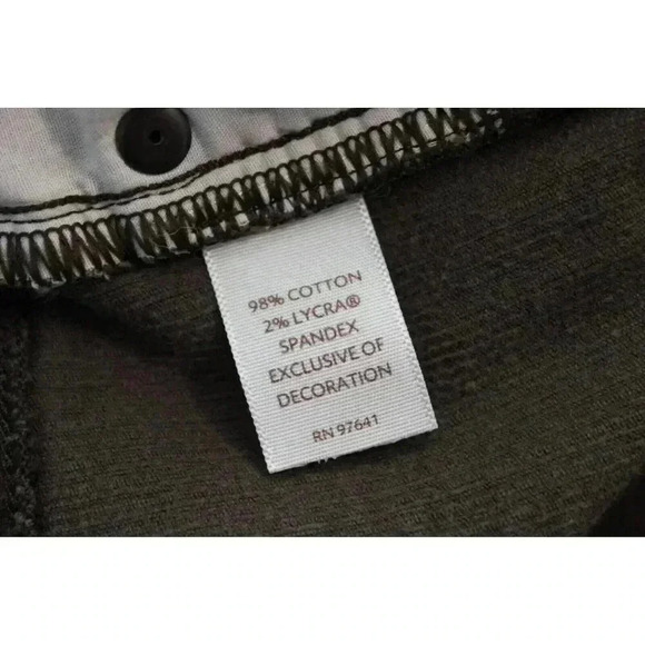 J. Jill Dark Green Corduroy Straight Leg Pants - Picture 12 of 14